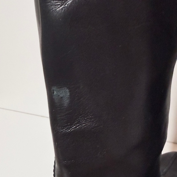 Sergio Rossi Knee High Tall Boots with Side Buckle Detail - Picture 13 of 17